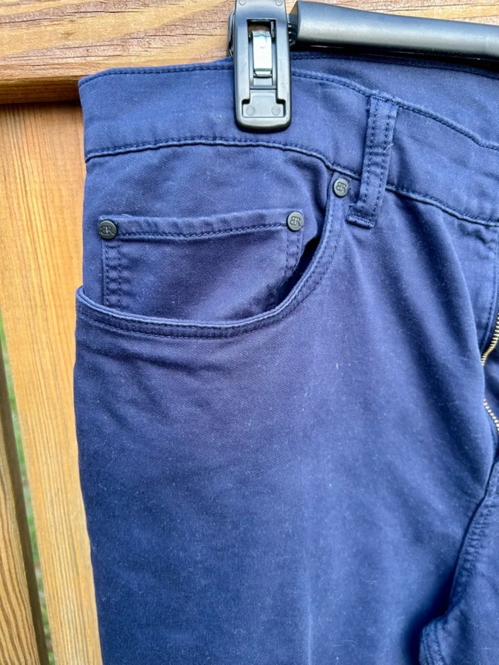 Banana Republic Pants Stretch Cotton Mens 38x32 Blue Preppy Navy